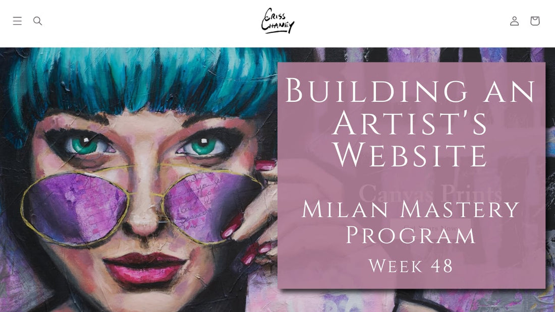 how to build an artist's website, shopify website for artist