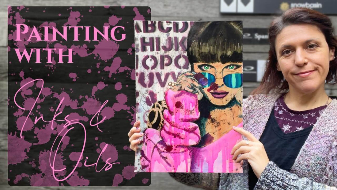 Milan Art Institute Mastery Program Review Week 18 Painting with Inks and Mixed Media