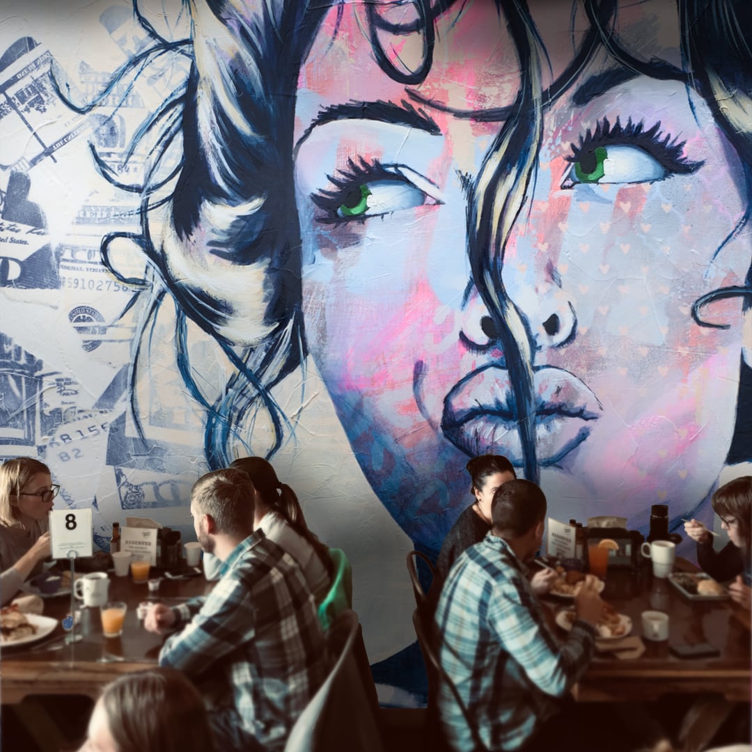 mural artist criss chaney mural artist in melbourne mural for cafe restaurant mural