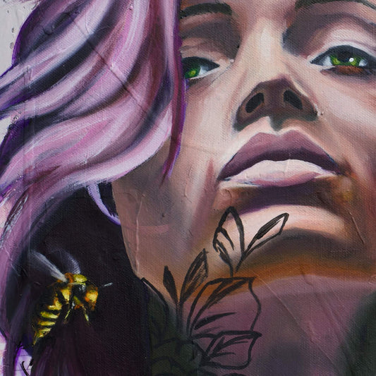 Sting Like a Queen Bee Original Art