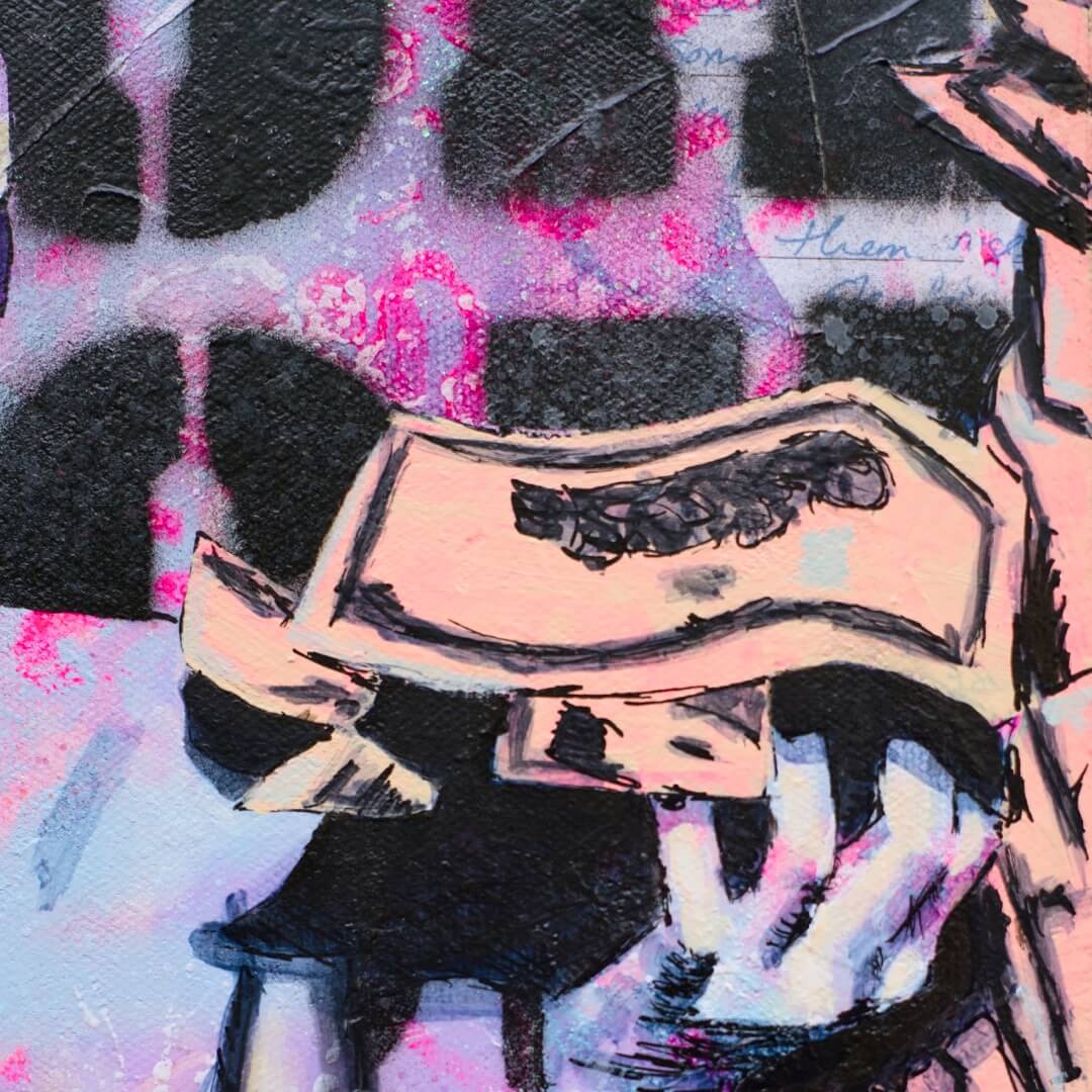 Criss Chaney, Urban Pop Art,  Contemporary Mixed Media Graffiti Style Fusion, Neo-Feminist Street Art
