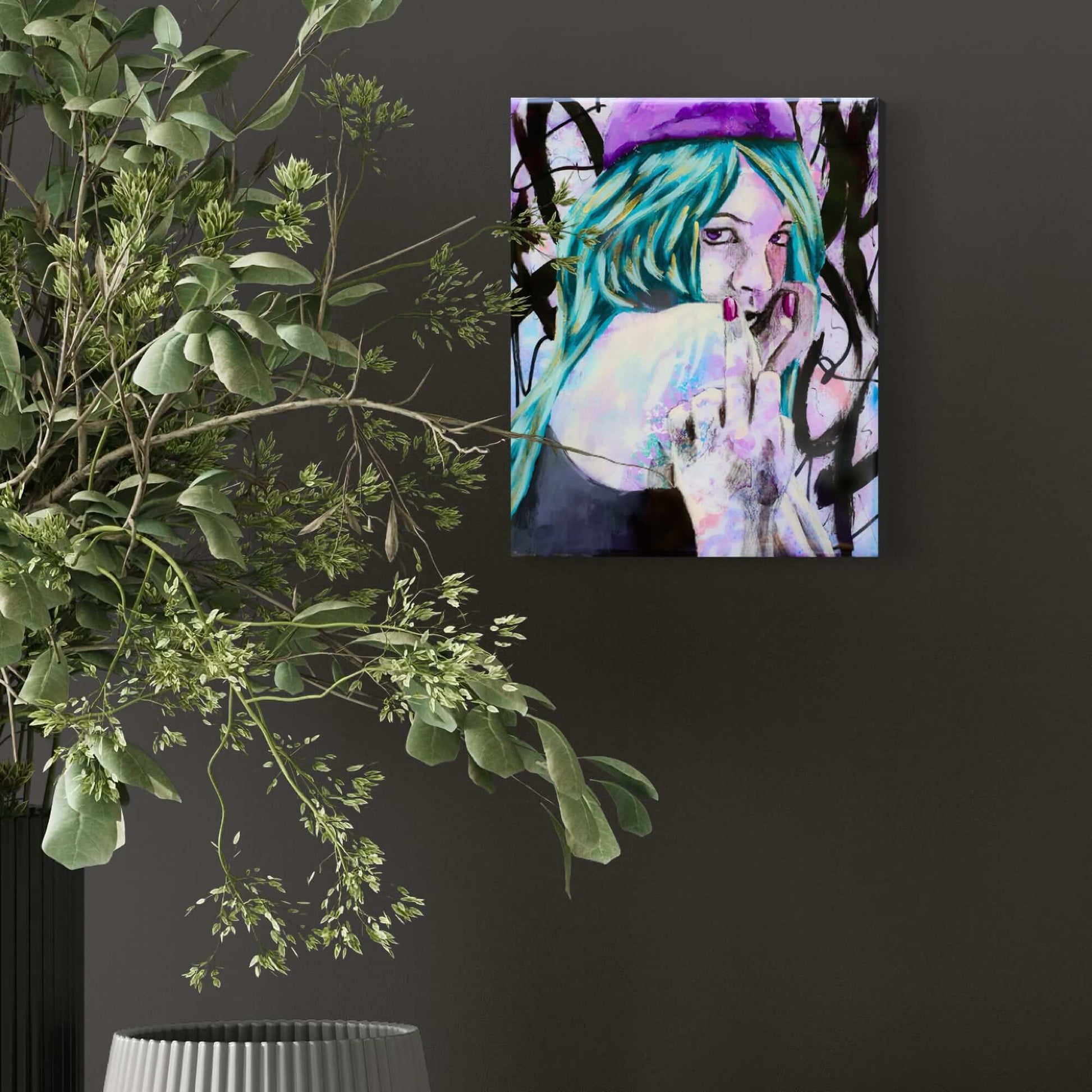 Abstract Art Paintings of Women | Mixed Media Street Art For Sale in Melbourne