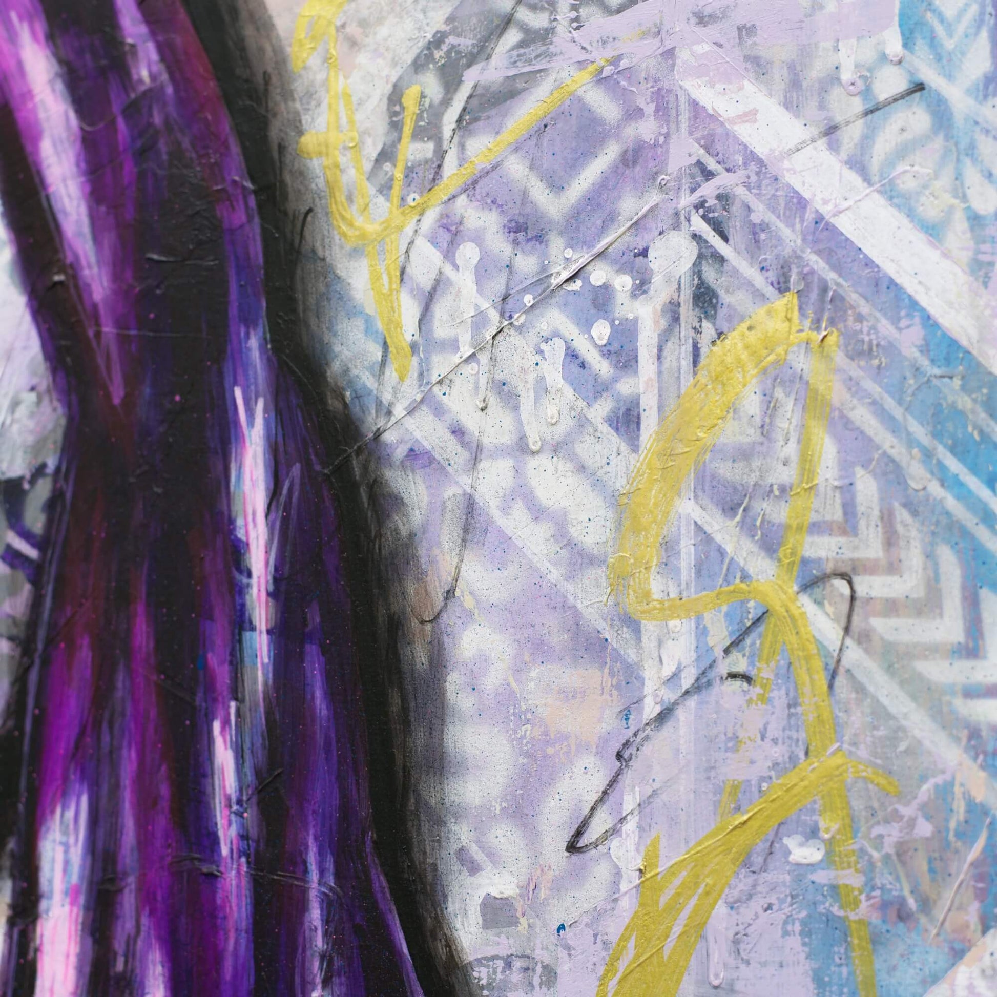 Abstract Art Paintings of Women Mixed Media Street Art Made in Melbourne