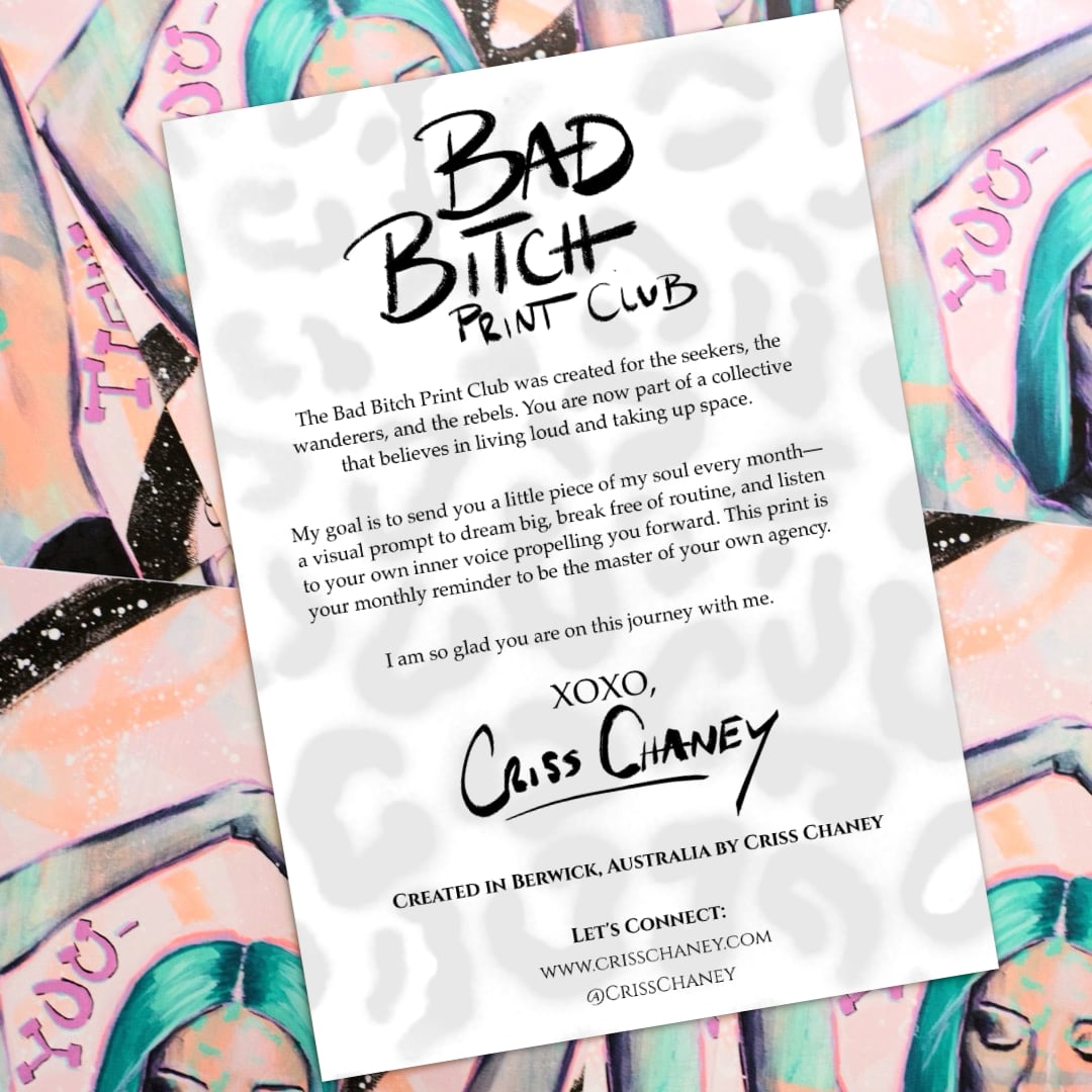 Gift a Bad Bitch Print Club Membership