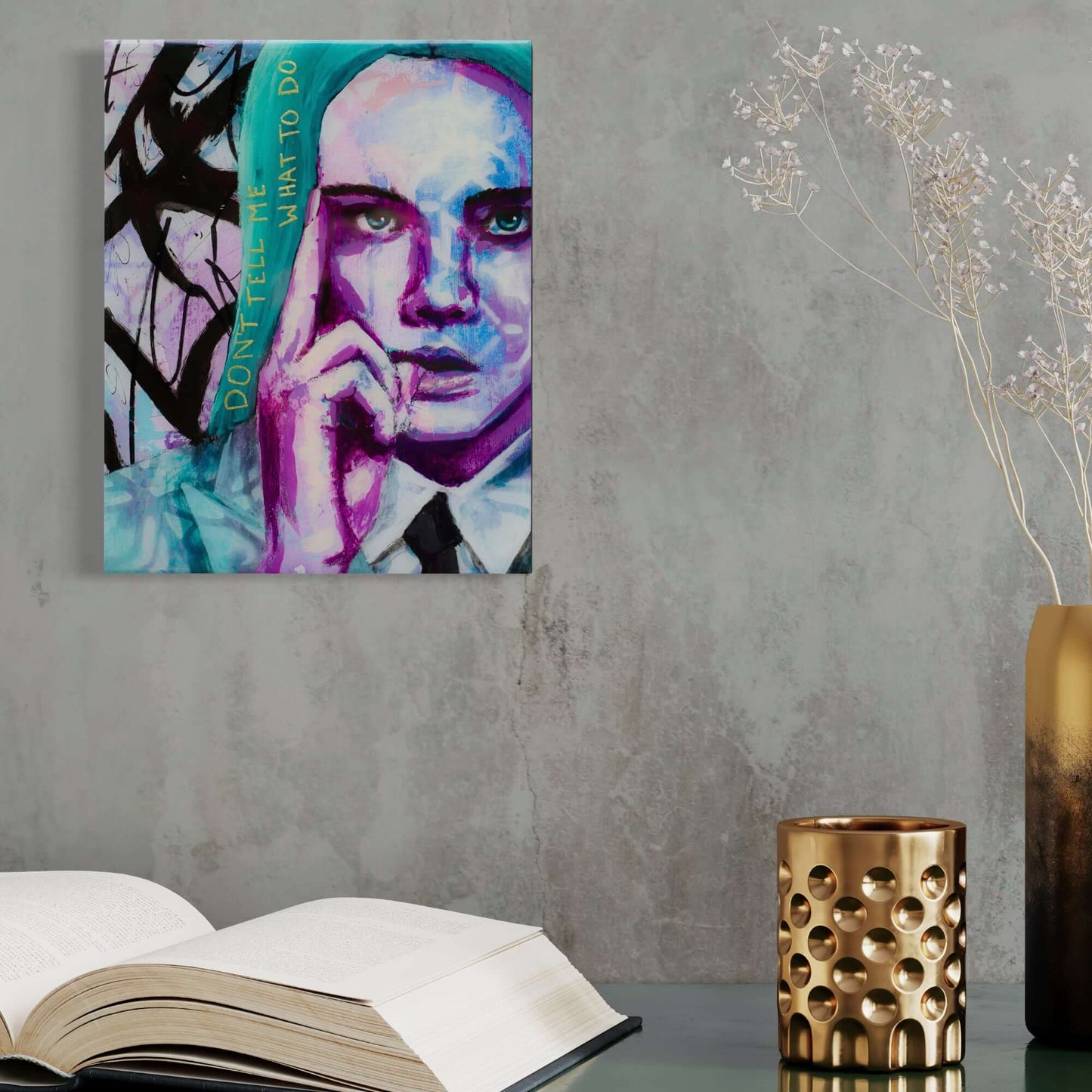 Abstract Art Paintings of Women Mixed Media Street Art Made in Melbourne