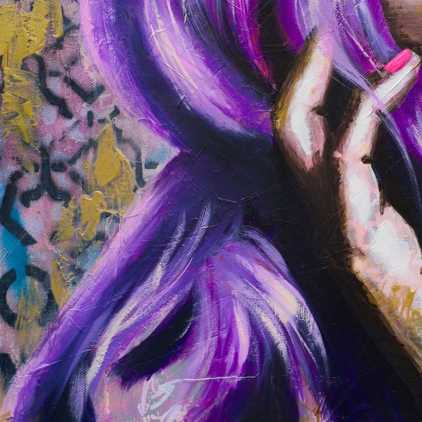 Abstract Art Paintings of Women Mixed Media Street Art For Sale in Melbourne