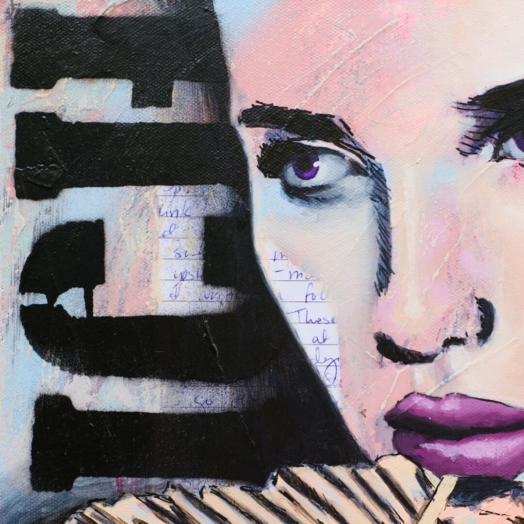 Criss Chaney, Urban Pop Art,  Contemporary Mixed Media Graffiti Style Fusion, Neo-Feminist Street Art