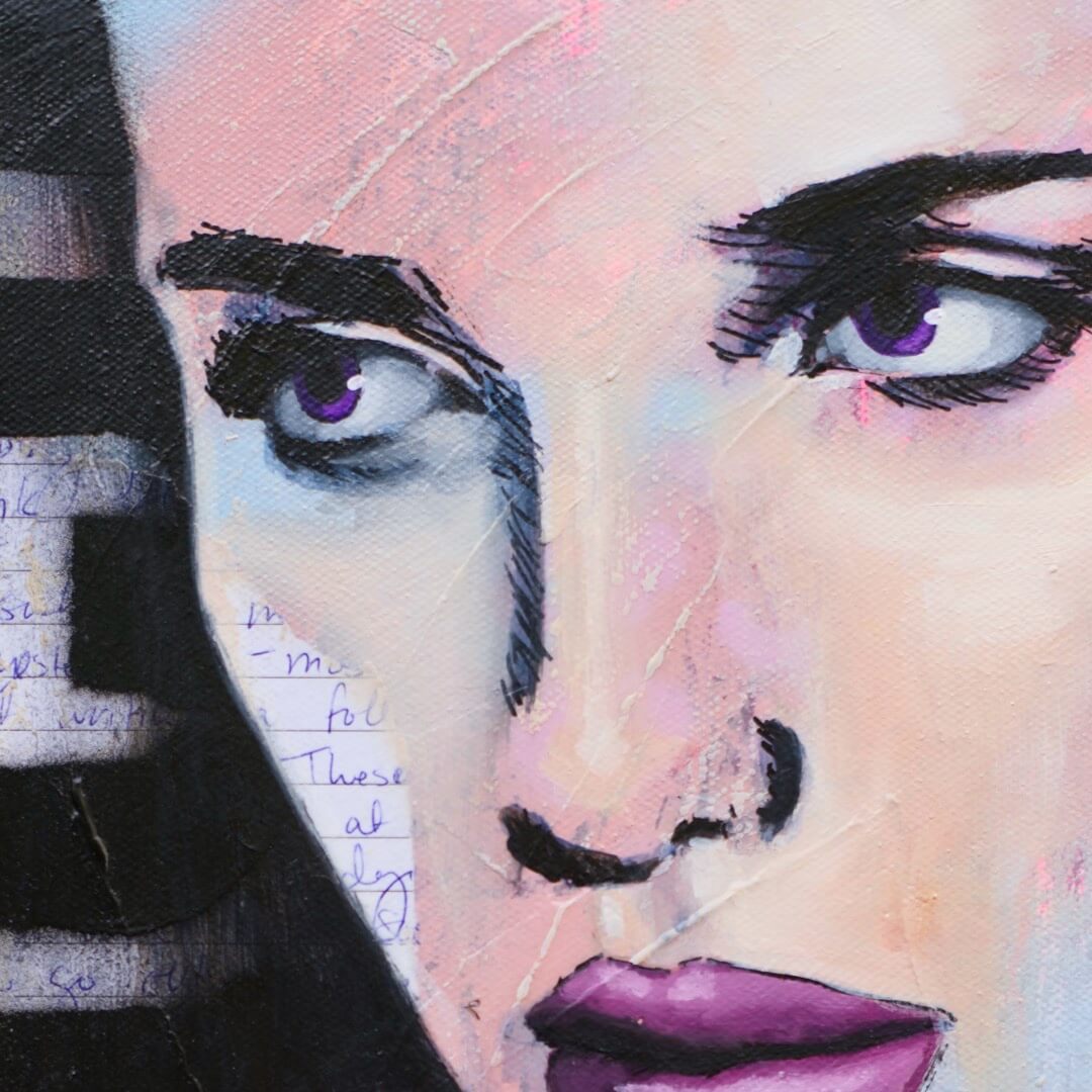 Criss Chaney, Urban Pop Art,  Contemporary Mixed Media Graffiti Style Fusion, Neo-Feminist Street Art