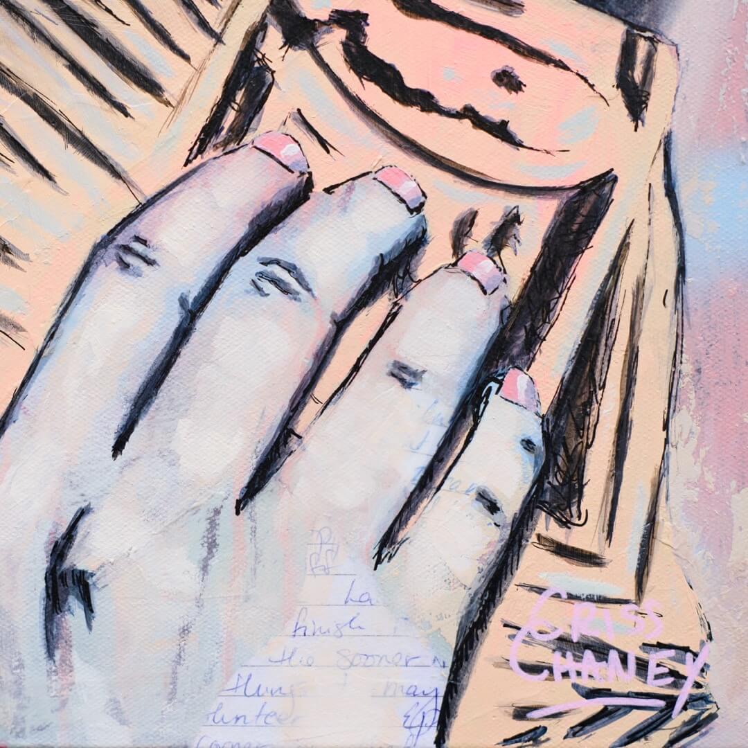 Criss Chaney, Urban Pop Art,  Contemporary Mixed Media Graffiti Style Fusion, Neo-Feminist Street Art