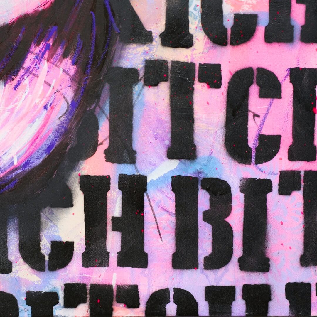 Criss Chaney, Urban Pop Art, Contemporary Mixed Media Graffiti Style Fusion, Neo-Feminist Street Art