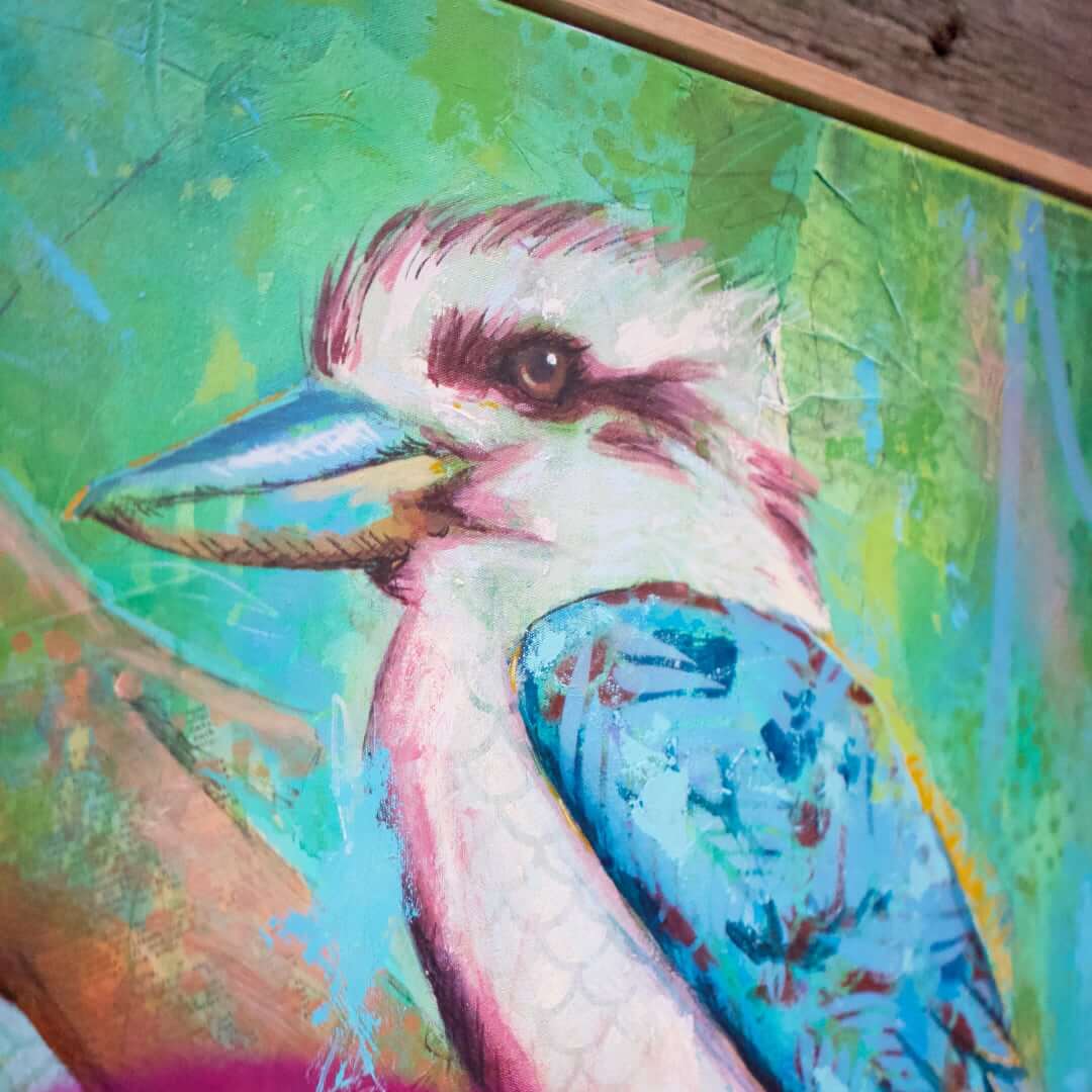 melbourne art kookaburra art colourful kookaburra painting