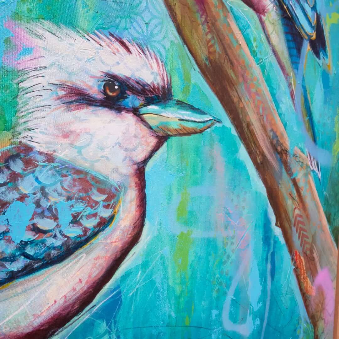 melbourne art kookaburra art colourful kookaburra painting