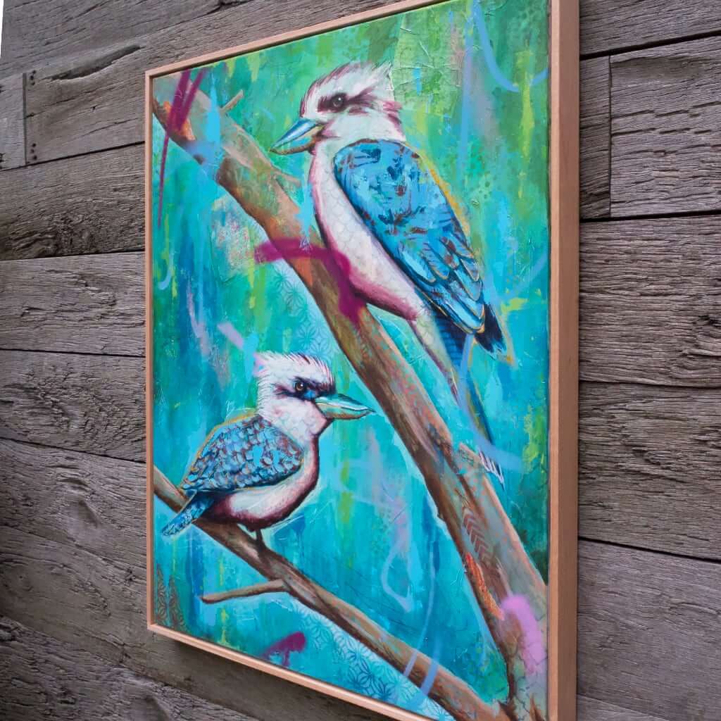 melbourne art kookaburra art colourful kookaburra painting