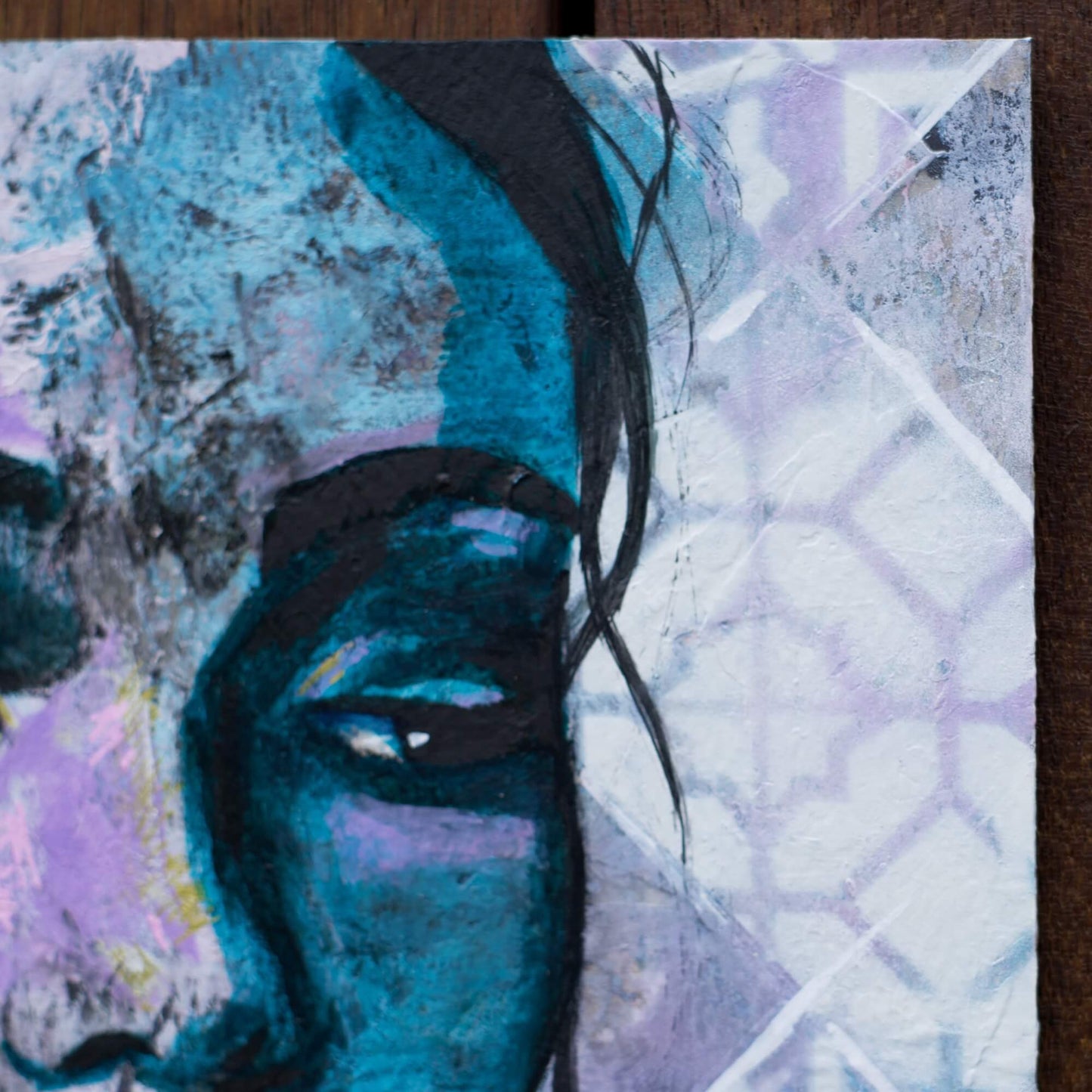 blue painting of a woman, painting of a blue woman, art wall painting, artwork for sale