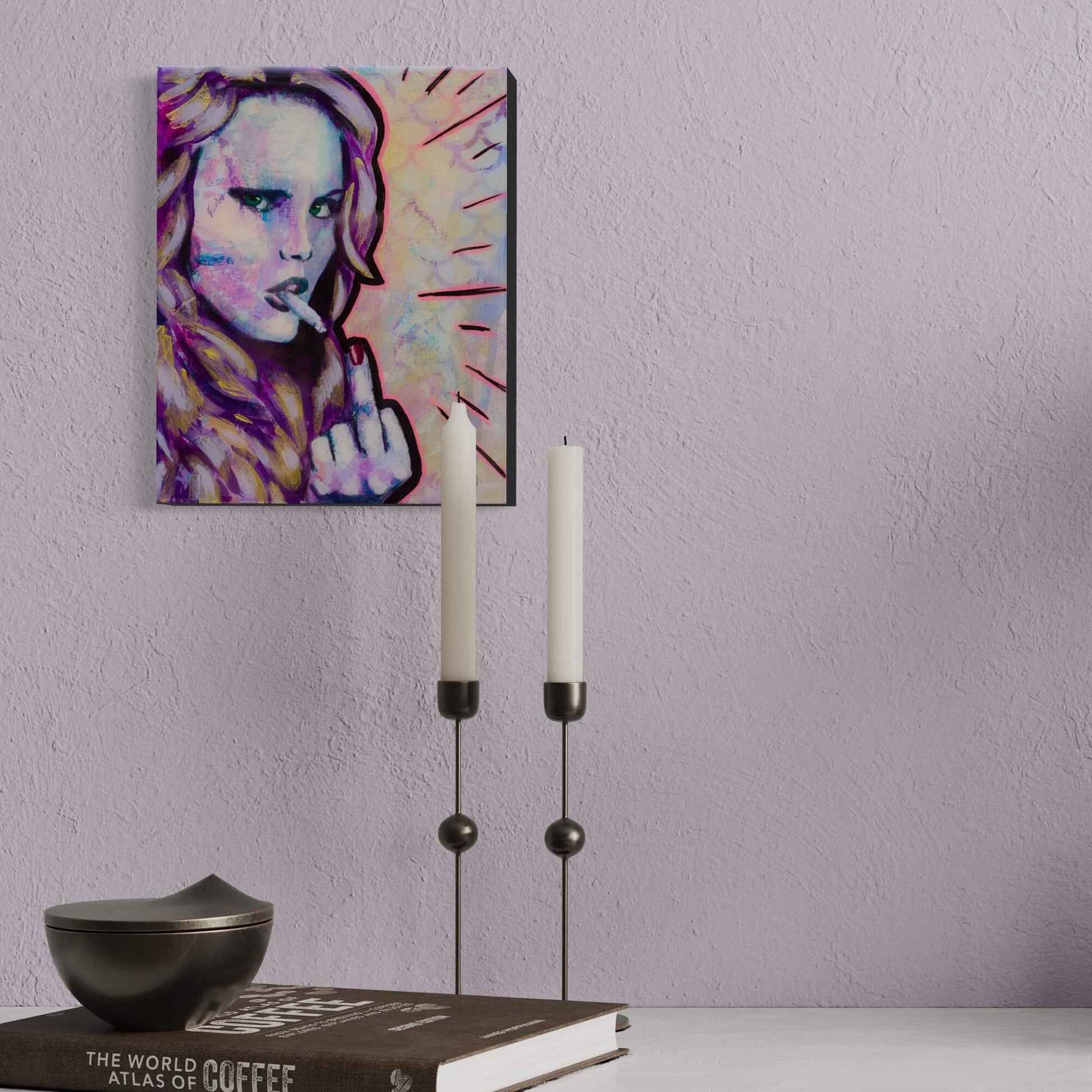 Abstract Art Paintings of Women Mixed Media Street Art Made in Melbourne