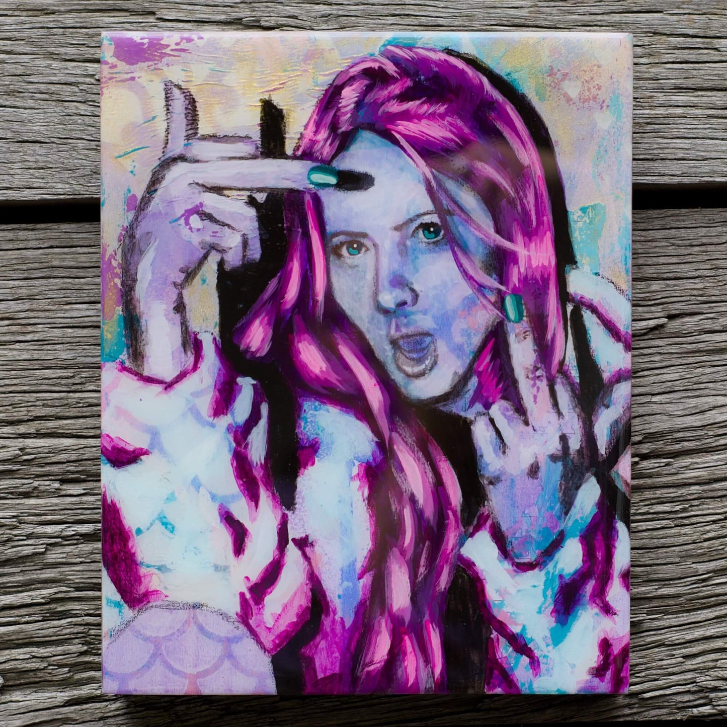 Abstract Art Paintings of Women | Mixed Media Street Art Made in Melbourne