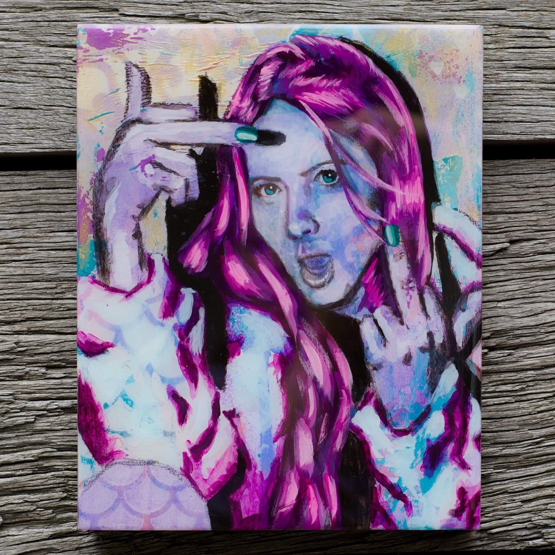 Abstract Art Paintings of Women | Mixed Media Street Art Made in Melbourne