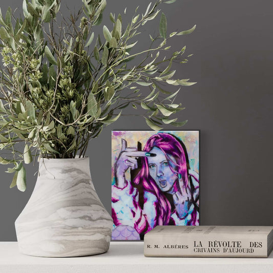 Abstract Art Paintings of Women | Mixed Media Street Art Made in Melbourne