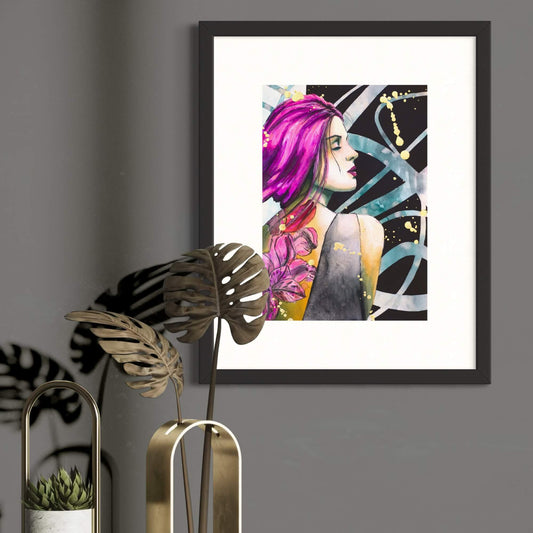 Fuchsia Original Painting