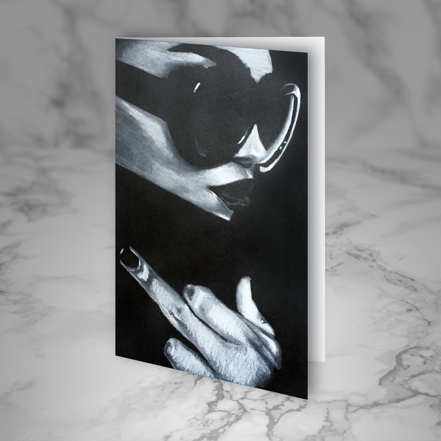 Criss Chaney, black and white drawing of a woman middle finger, Urban Pop Art, Contemporary Mixed Media Graffiti Style Fusion, Neo-Feminist Street Art