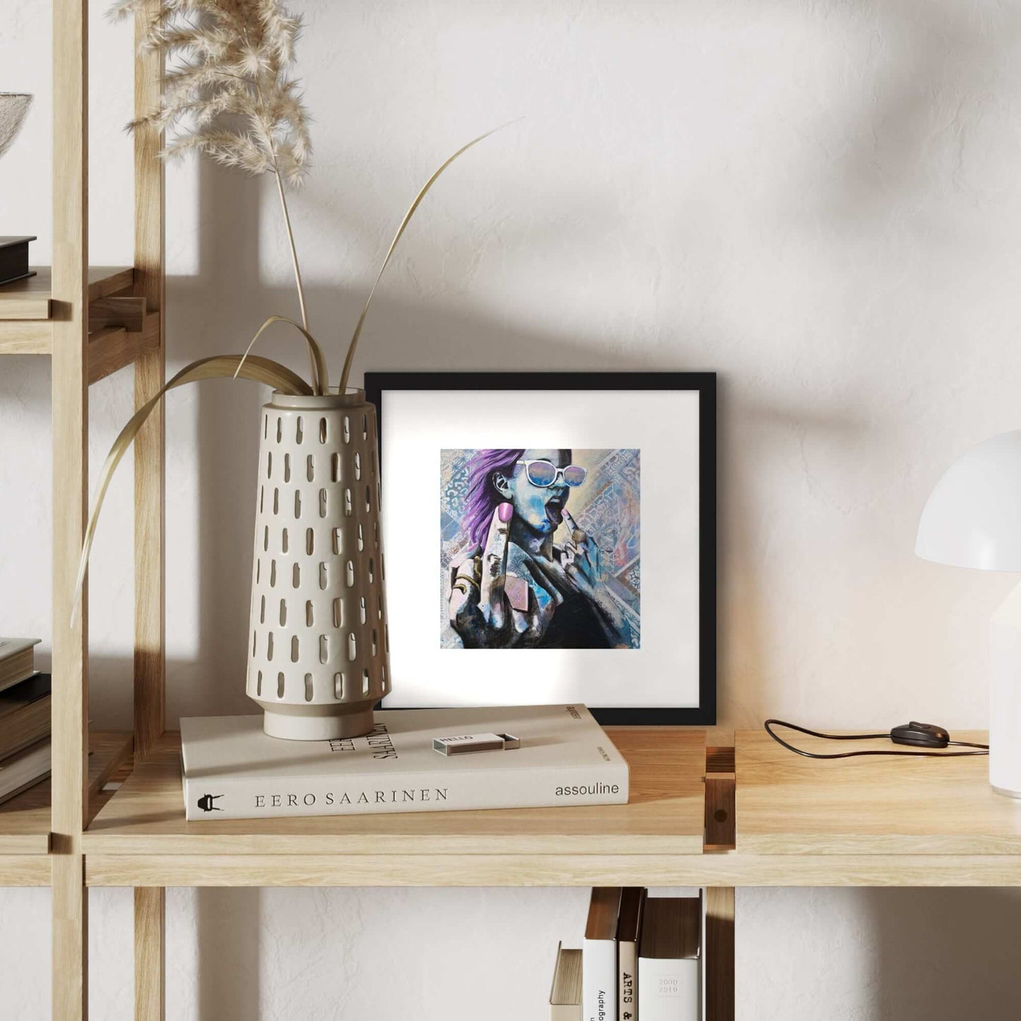wall art australia, prints wall art blue woman flipping the bird criss chaney come hither