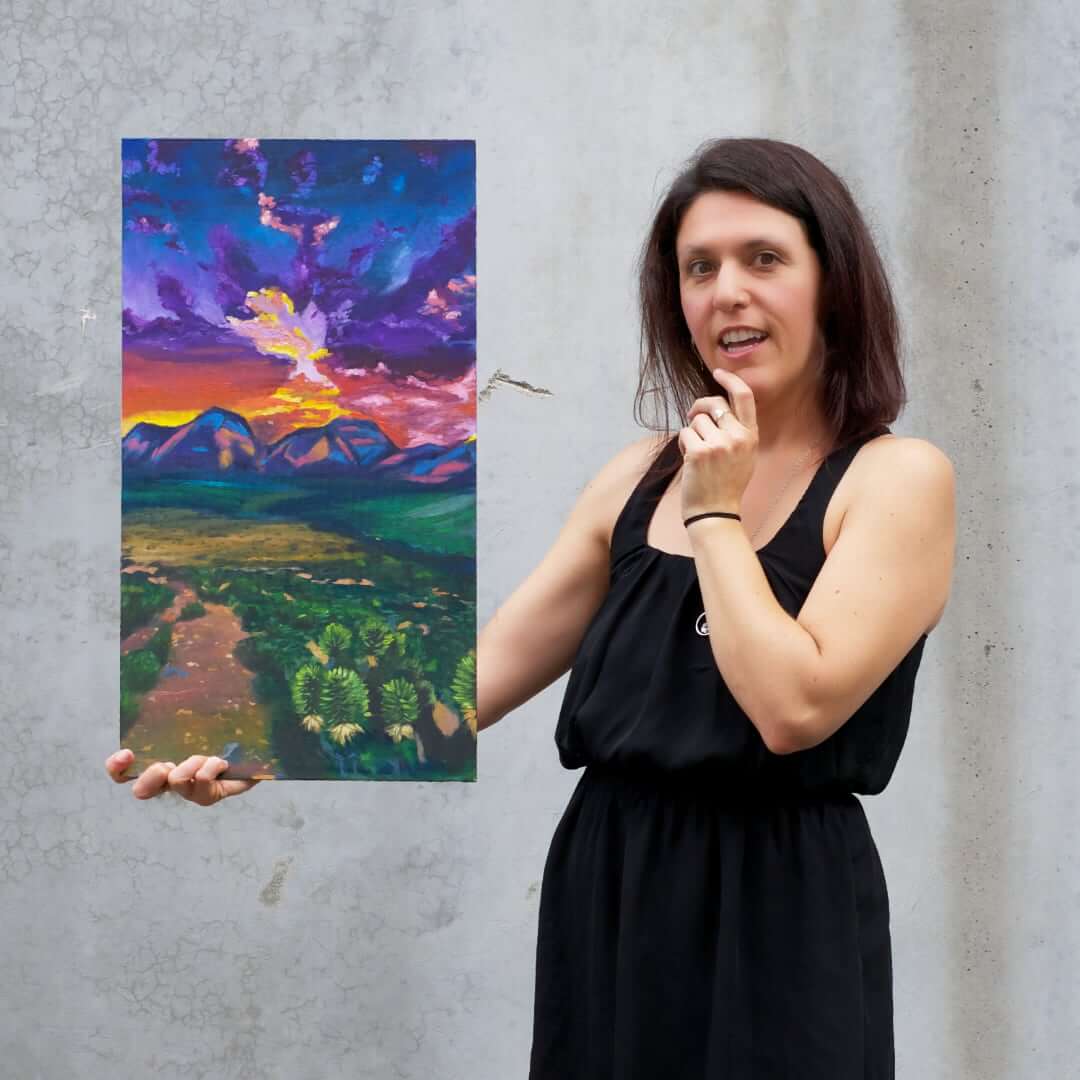 Milan Art Institute Mastery Program Review Criss Chaney traditional oil painting of a landscape