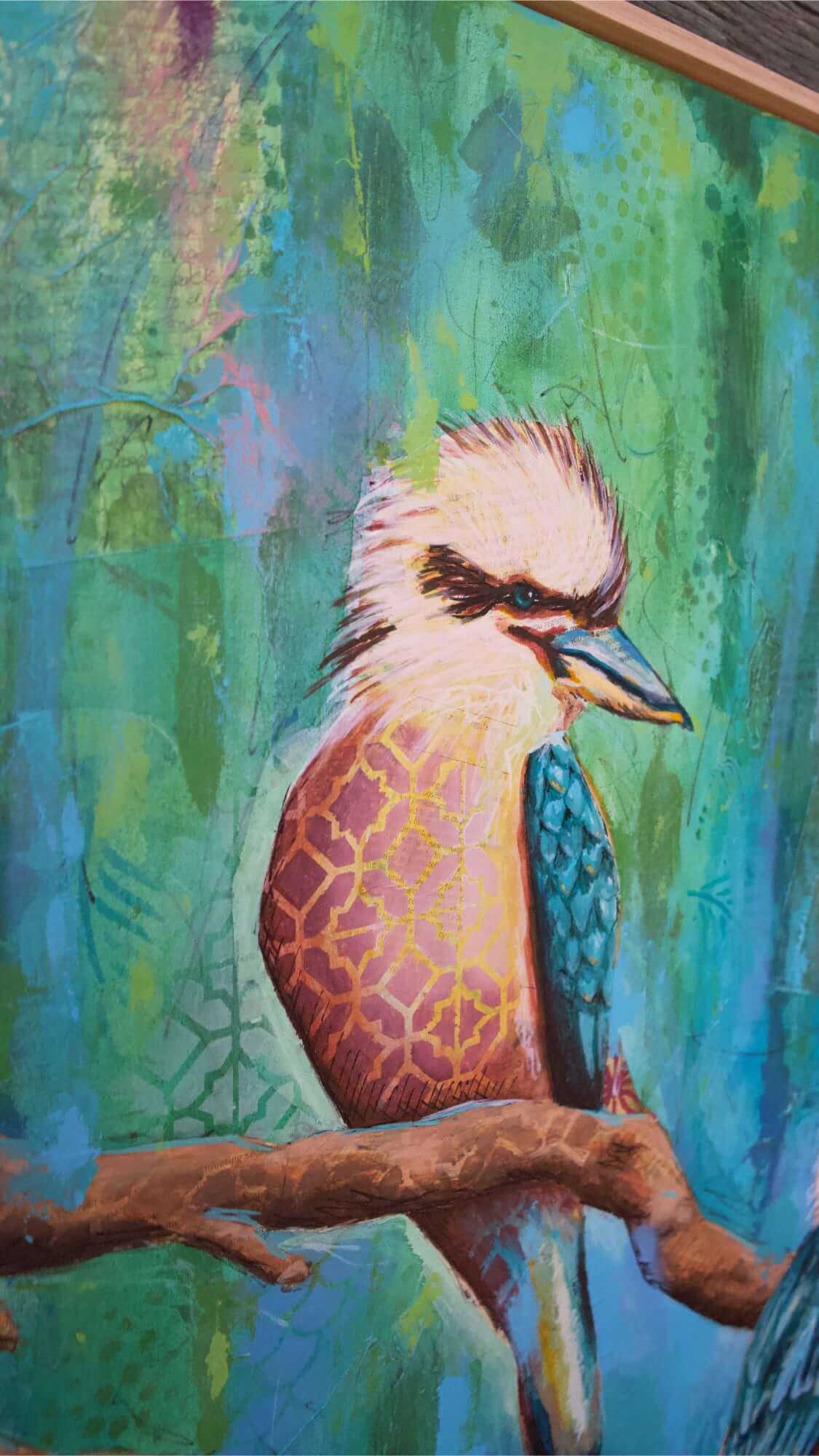 Melbourne art kookaburra art colourful kookaburra painting