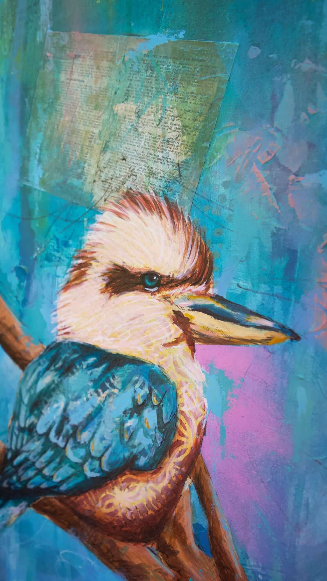 melbourne art kookaburra art colourful kookaburra painting
