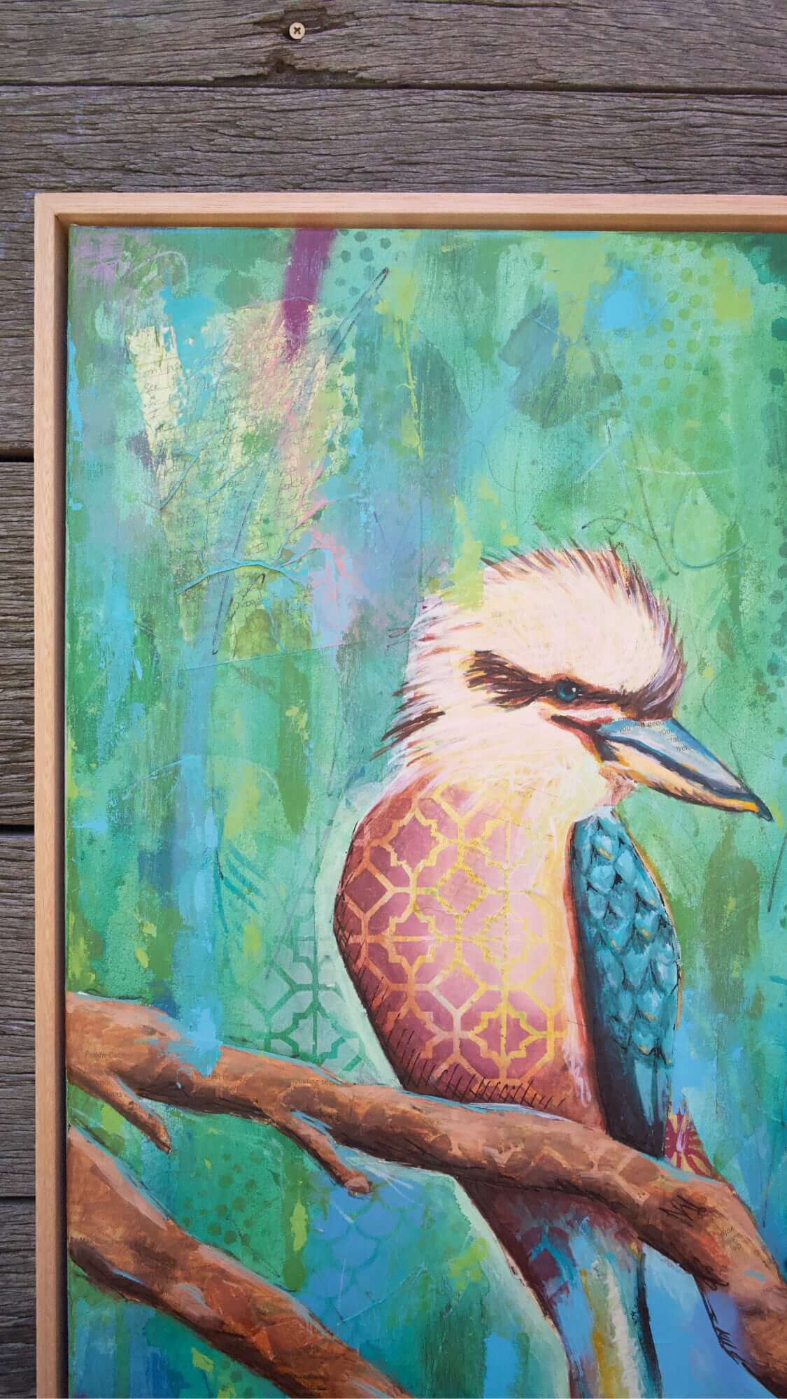 melbourne art kookaburra art colourful kookaburra painting