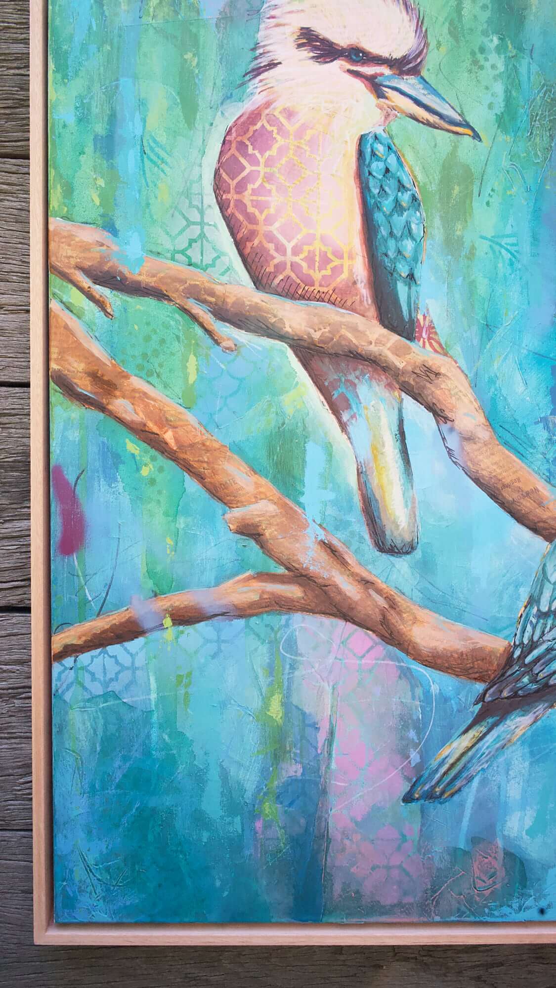 melbourne art kookaburra art colourful kookaburra painting