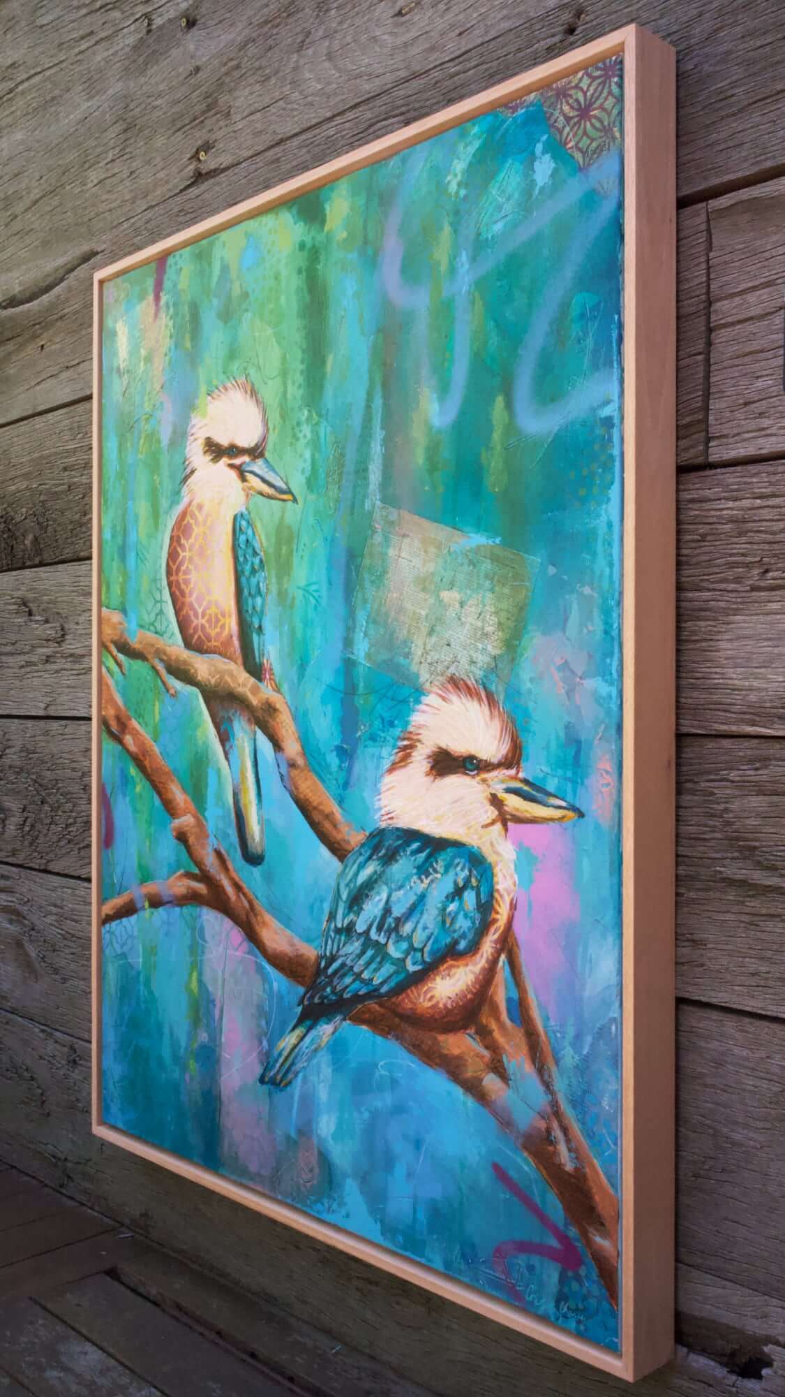melbourne art kookaburra art colourful kookaburra painting