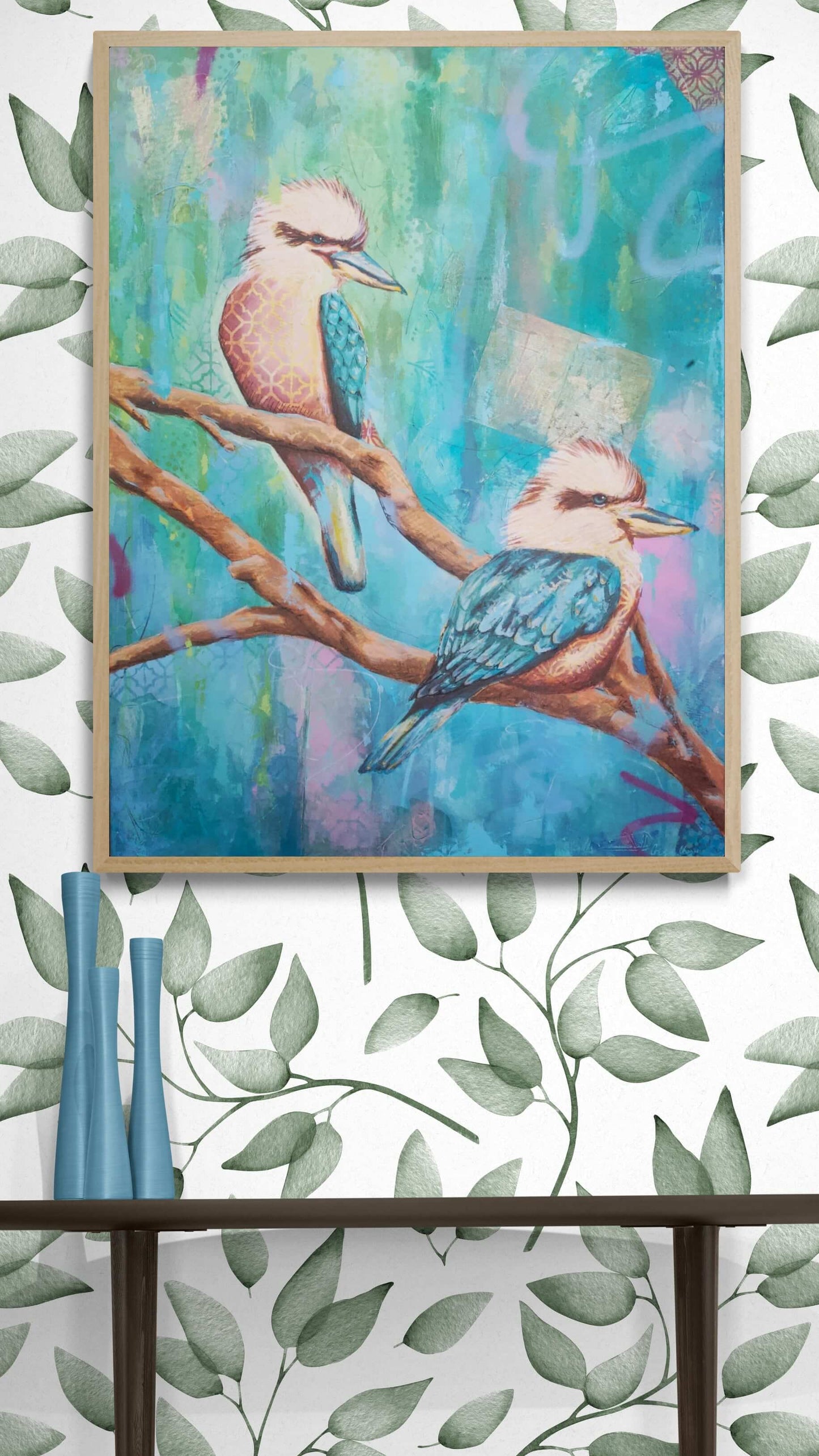 melbourne art kookaburra art colourful kookaburra painting