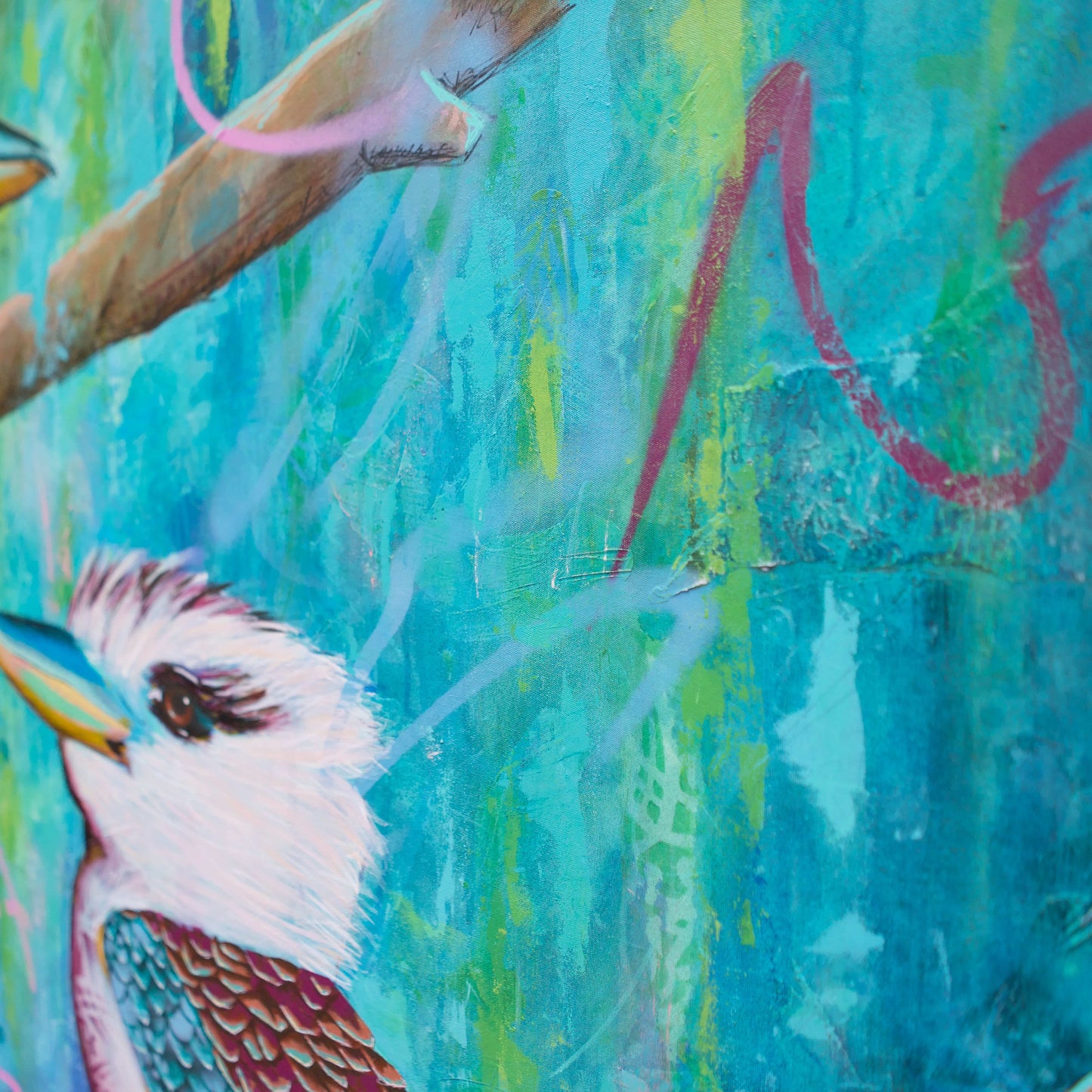 melbourne art kookaburra art colourful kookaburra painting