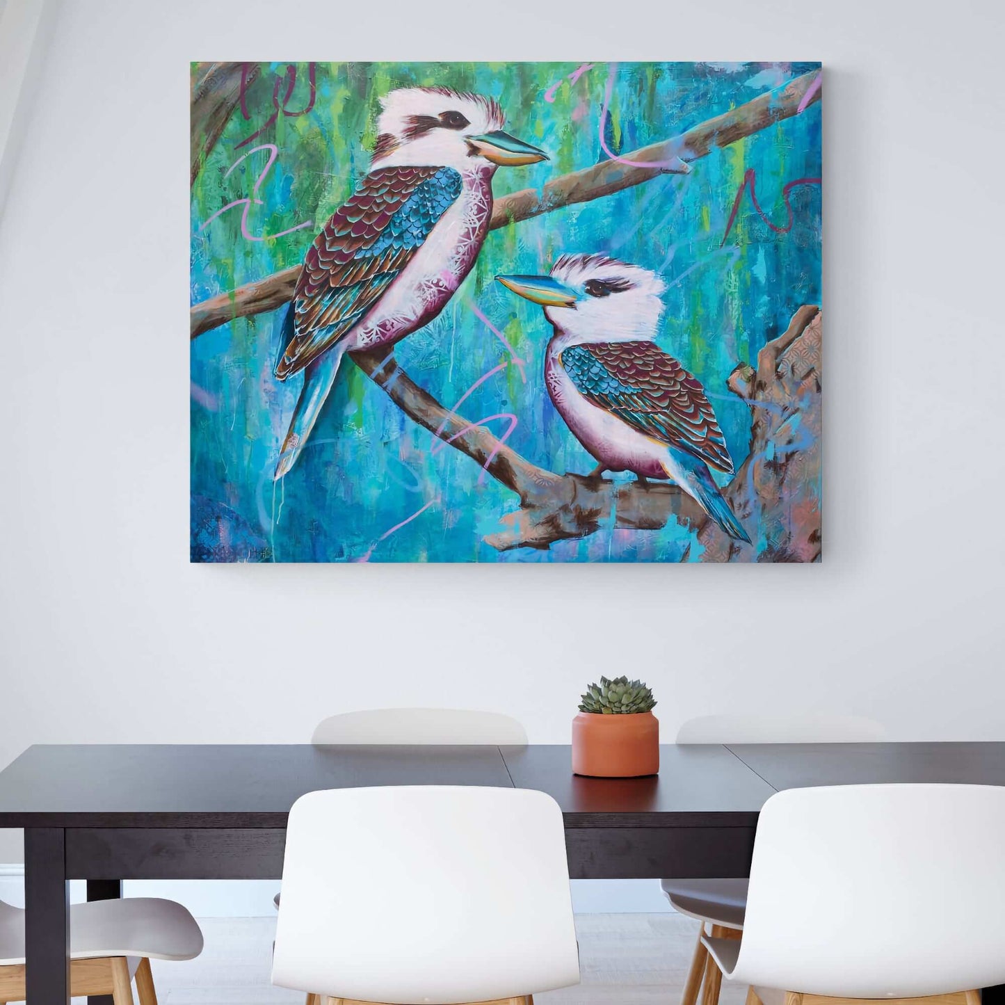 melbourne art kookaburra art colourful kookaburra painting