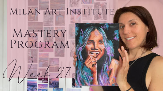 milan art institute mastery program review week 27 painting with mixed media