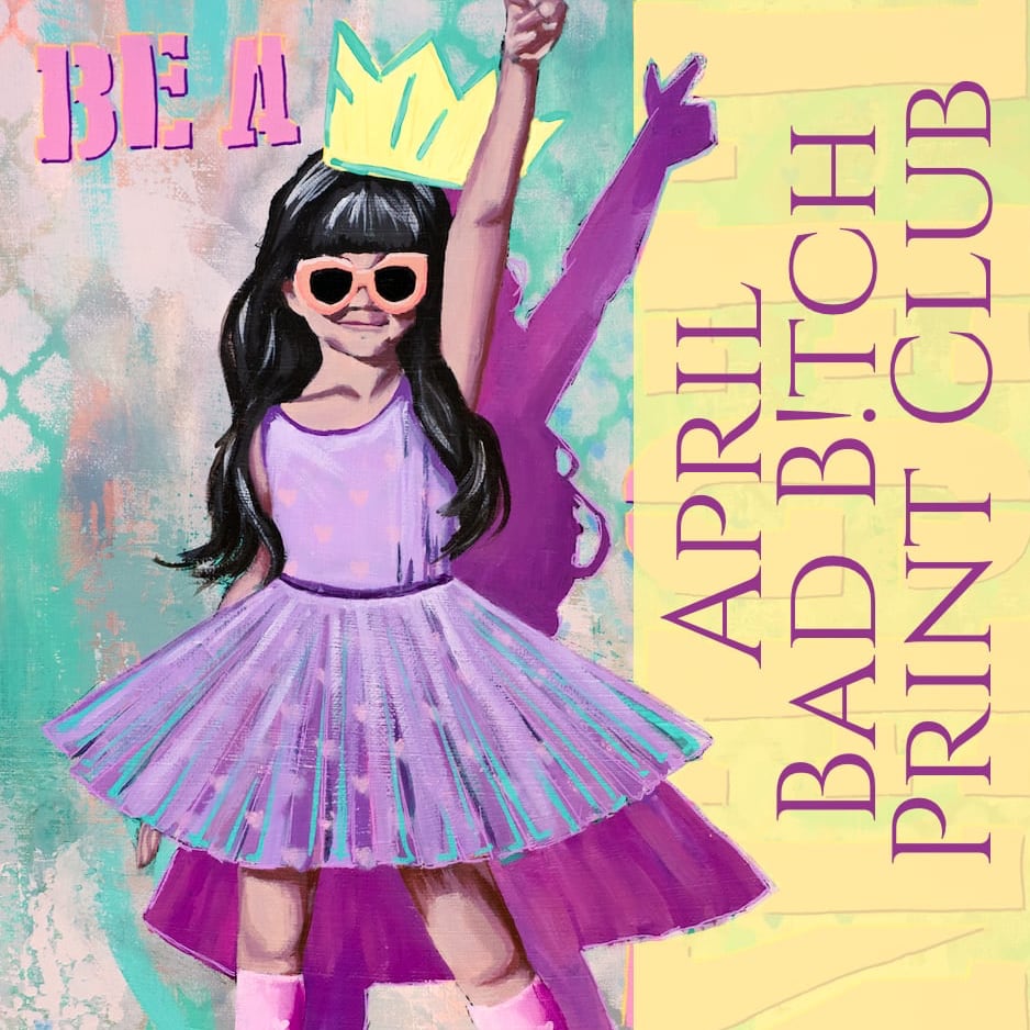 Graffiti inspired mixed media portrait art print bold contemporary wall art criss chaney