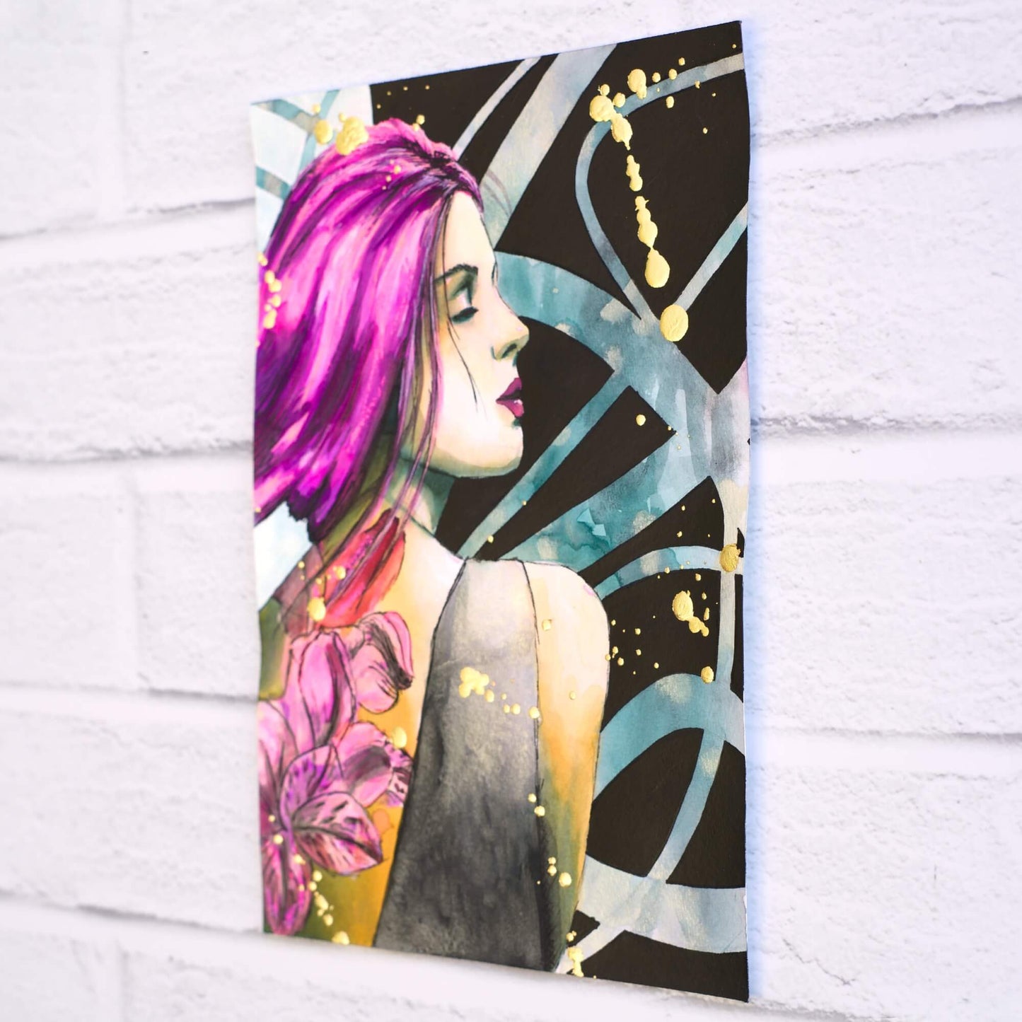 Fuchsia Original Painting