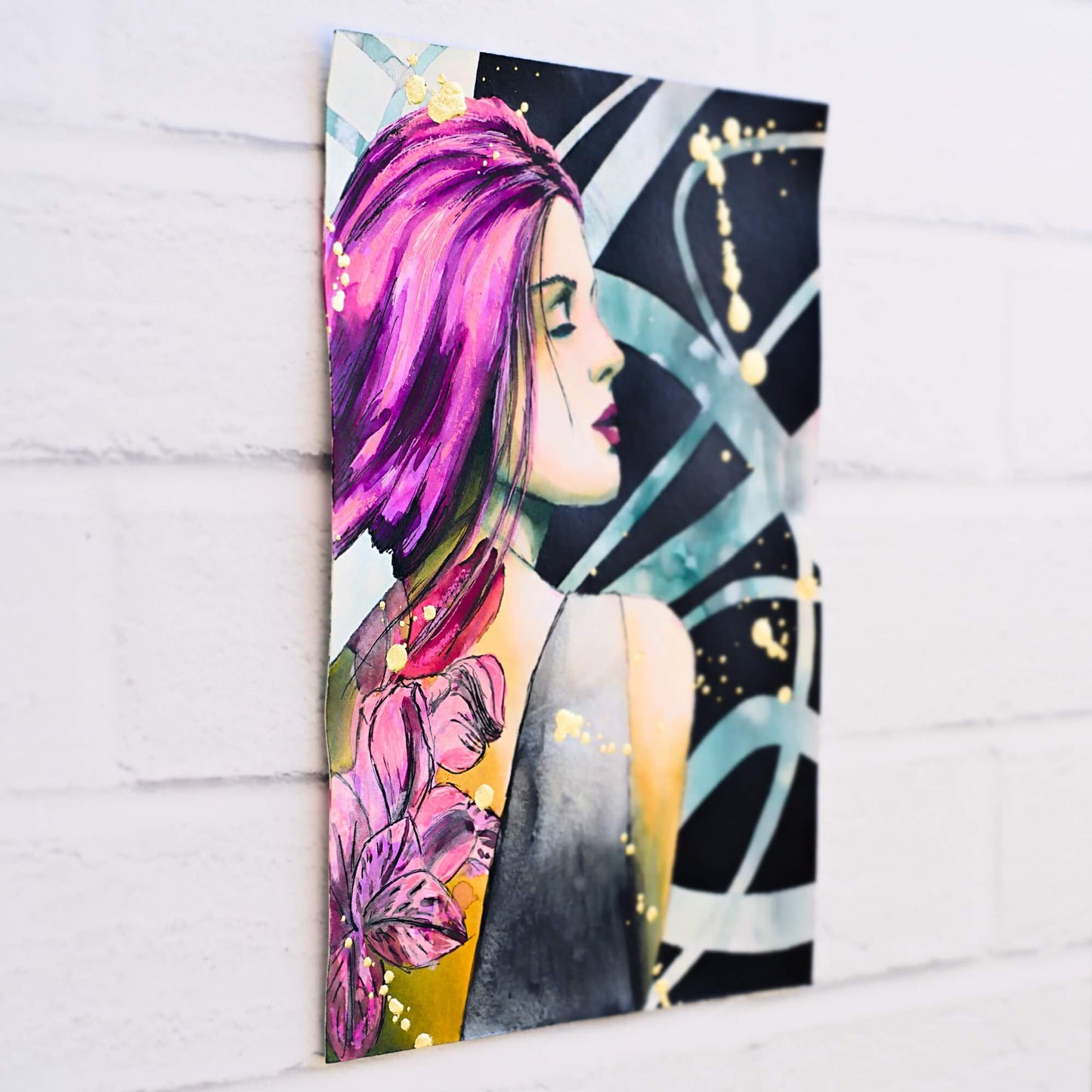 Fuchsia Original Painting