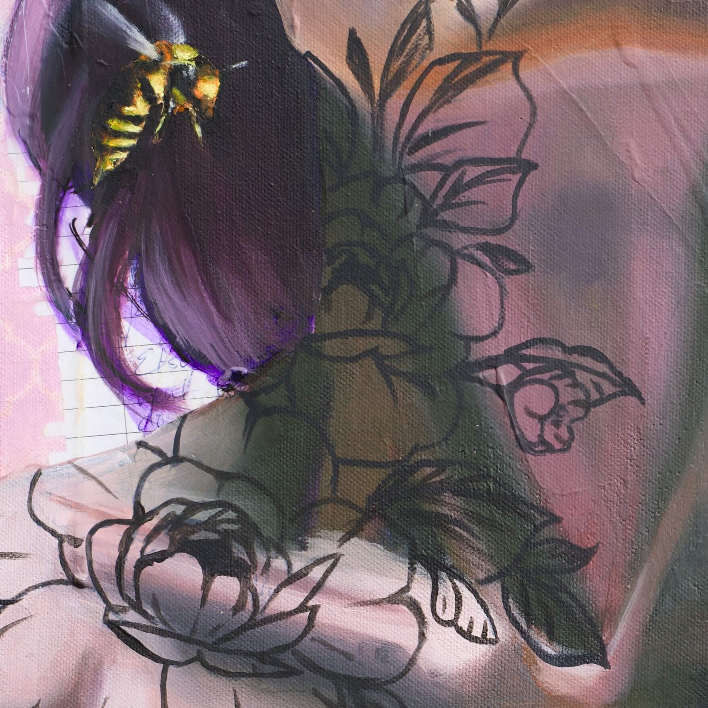 Sting Like a Queen Bee Original Art