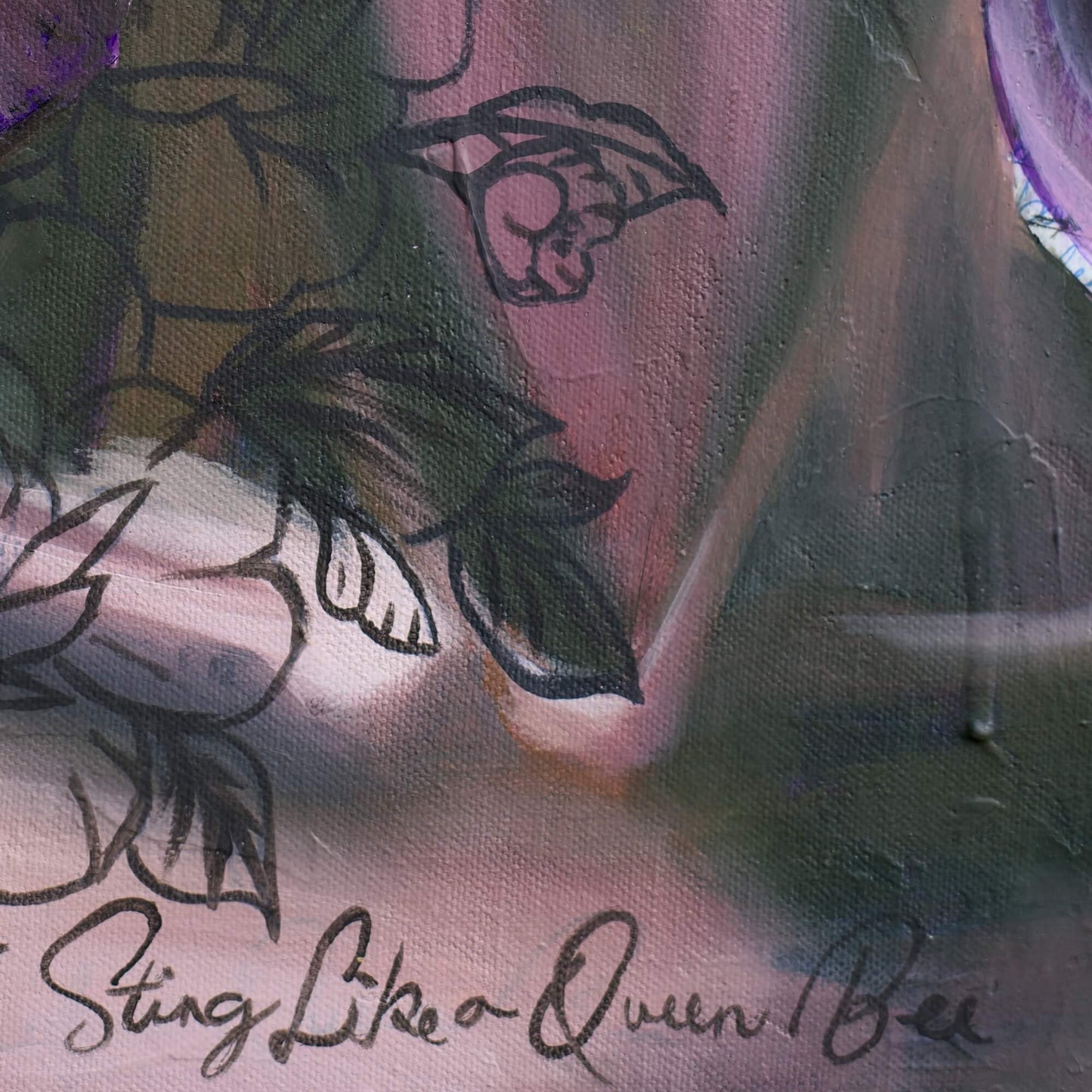 Sting Like a Queen Bee Original Art