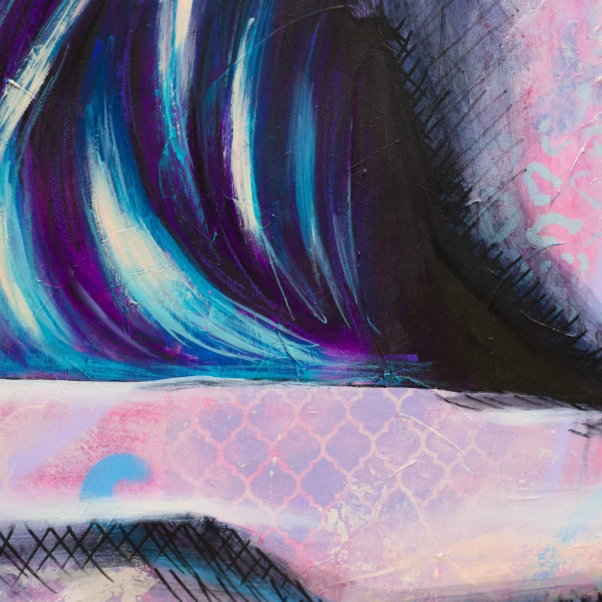 Criss Chaney, Urban Pop Art,  Contemporary Mixed Media Graffiti Style Fusion, Neo-Feminist Street Art