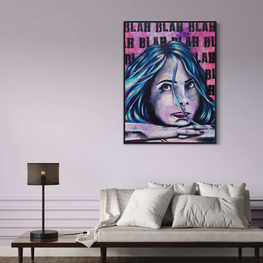 Criss Chaney, Urban Pop Art,  Contemporary Mixed Media Graffiti Style Fusion, Neo-Feminist Street Art