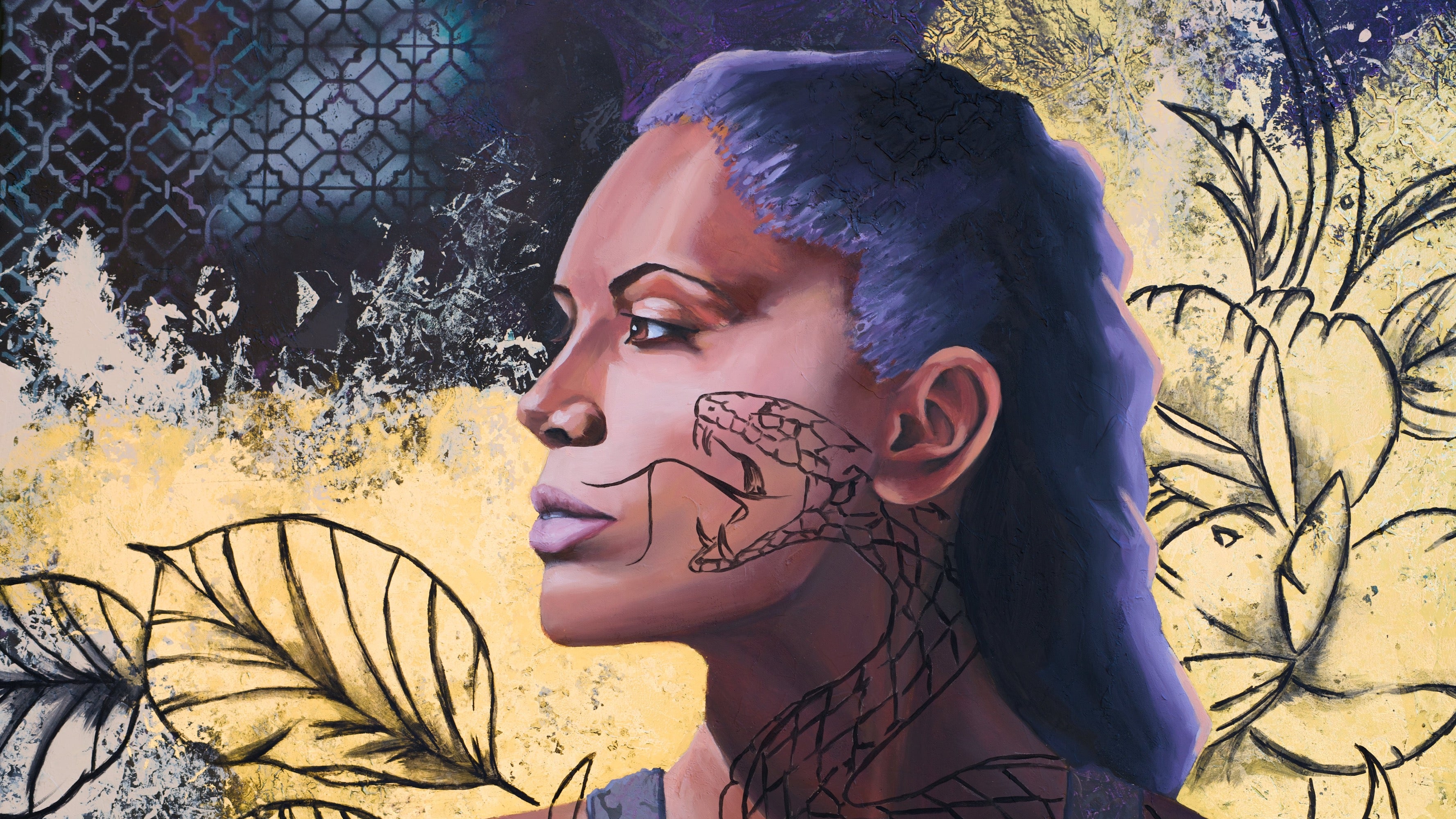 Original Fine Art Paintings of Strong Women by Criss Chaney Rewilding Collection Oct 2025