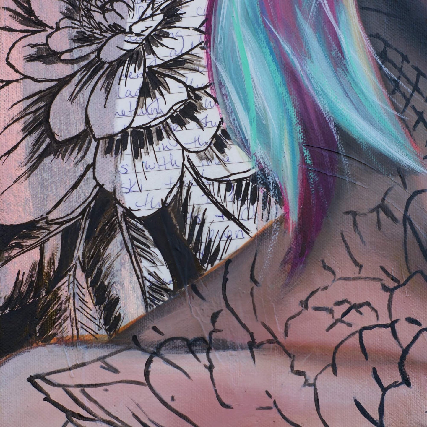 No Rain, No Flowers Original Painting