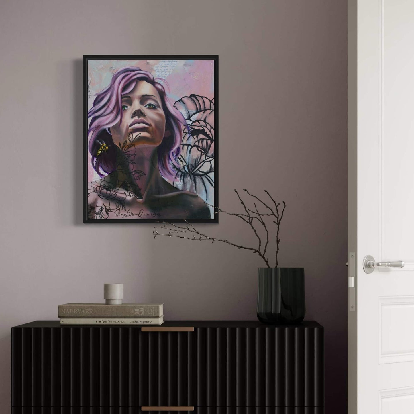 Sting Like a Queen Bee Original Art