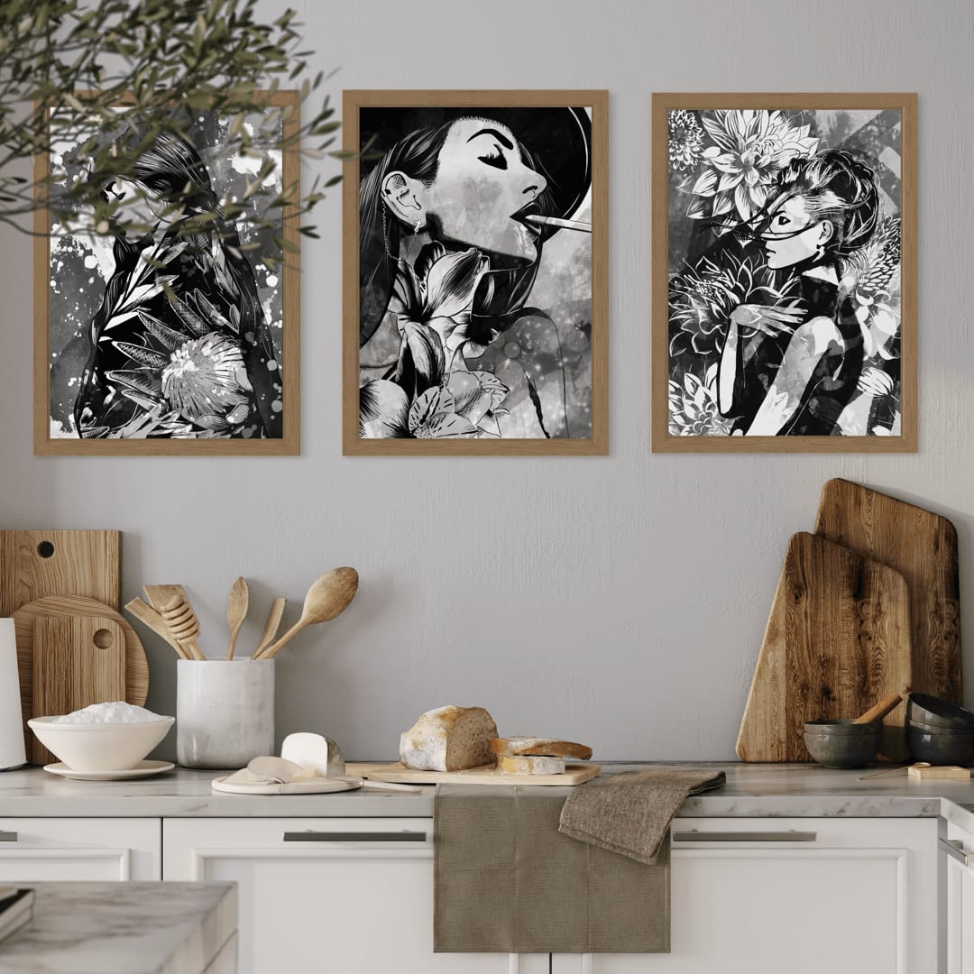 Black and white printable art, digital wall art, print your own art, art download, print download, criss Chaney art, Minimalist wall art, Digital download art prints, Feminine line art, Botanical sketches, Grunge floral illustrations