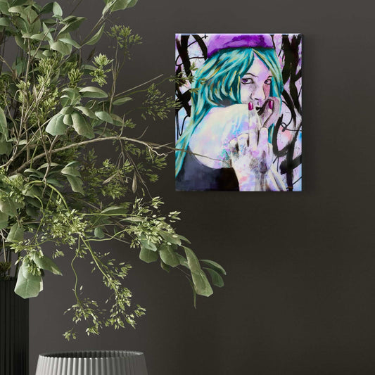 Abstract Art Paintings of Women | Mixed Media Street Art For Sale in Melbourne