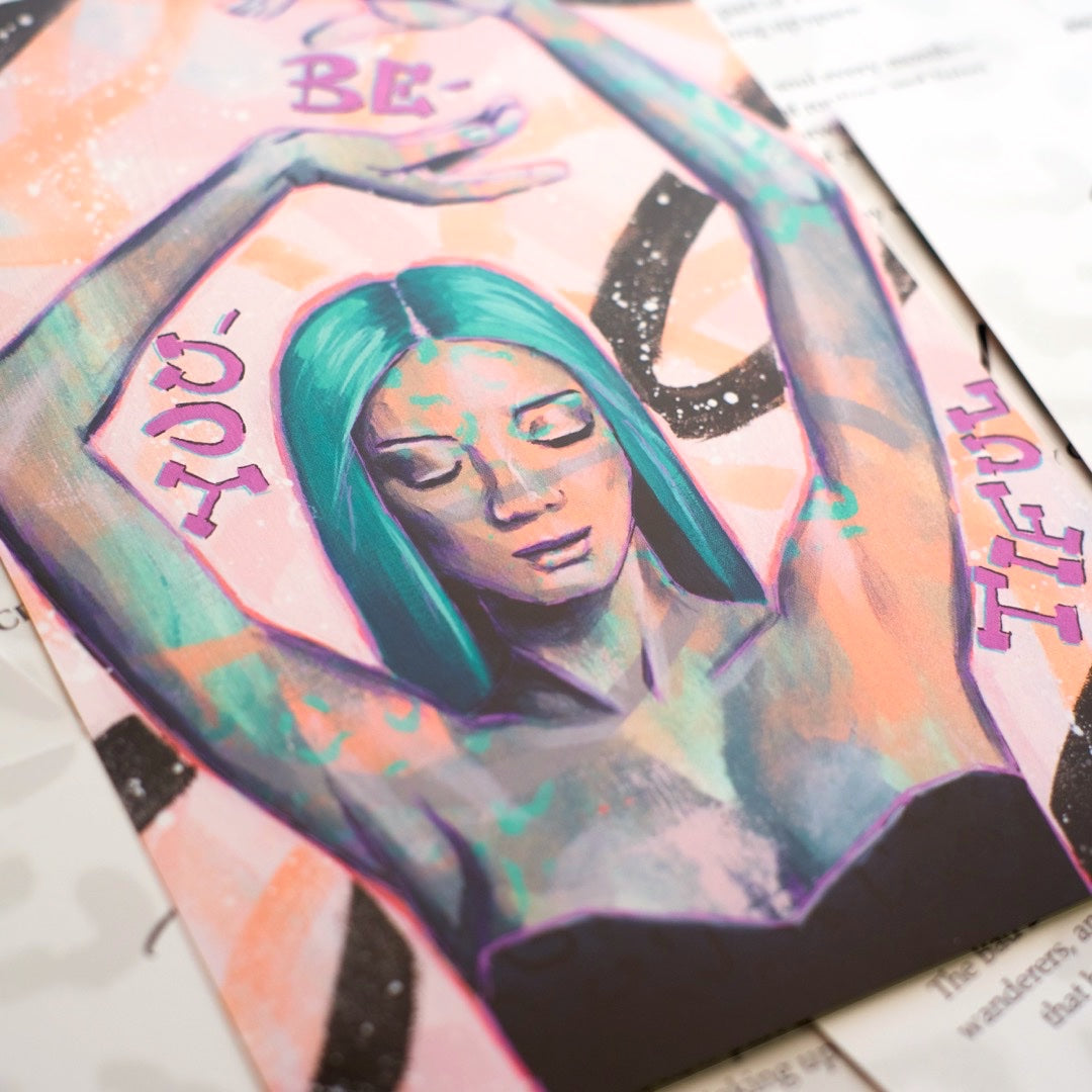 Fine art print texture and colour detail urban pop art portrait