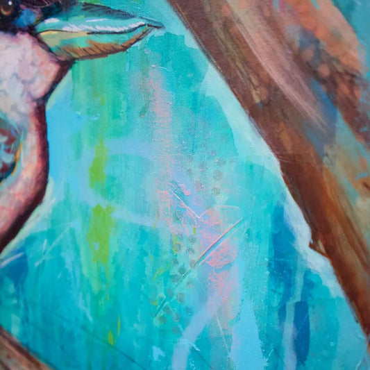 melbourne art kookaburra art colourful kookaburra painting