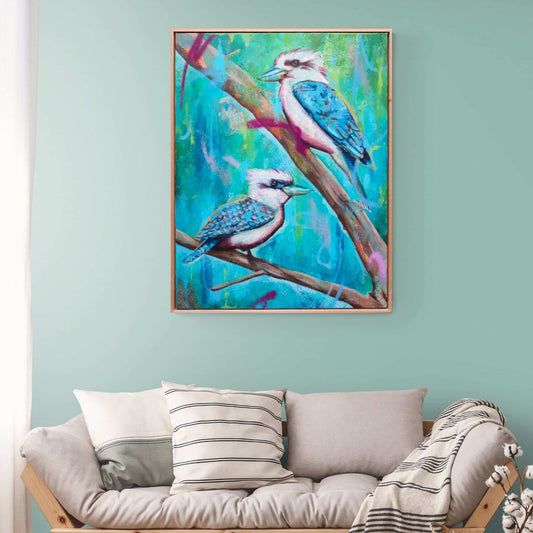melbourne art kookaburra art colourful kookaburra painting